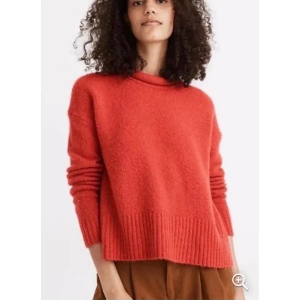 MADEWELL  Fulton Roll neck Coral pullover sweater Alpaca blend XXS
C